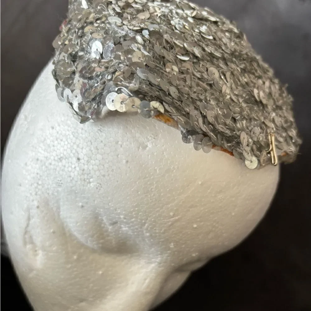 Headband sequin headpiece Hat kippah bullcap koppel brimless cap y2k beanie